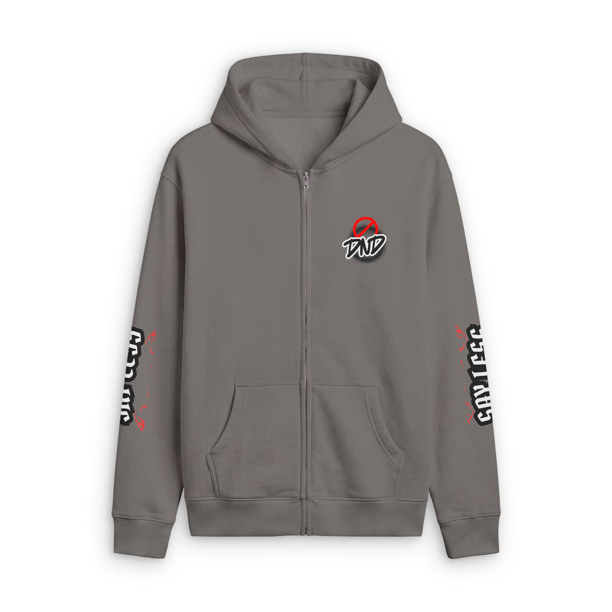 Unisex Relax Faded Zip Hood